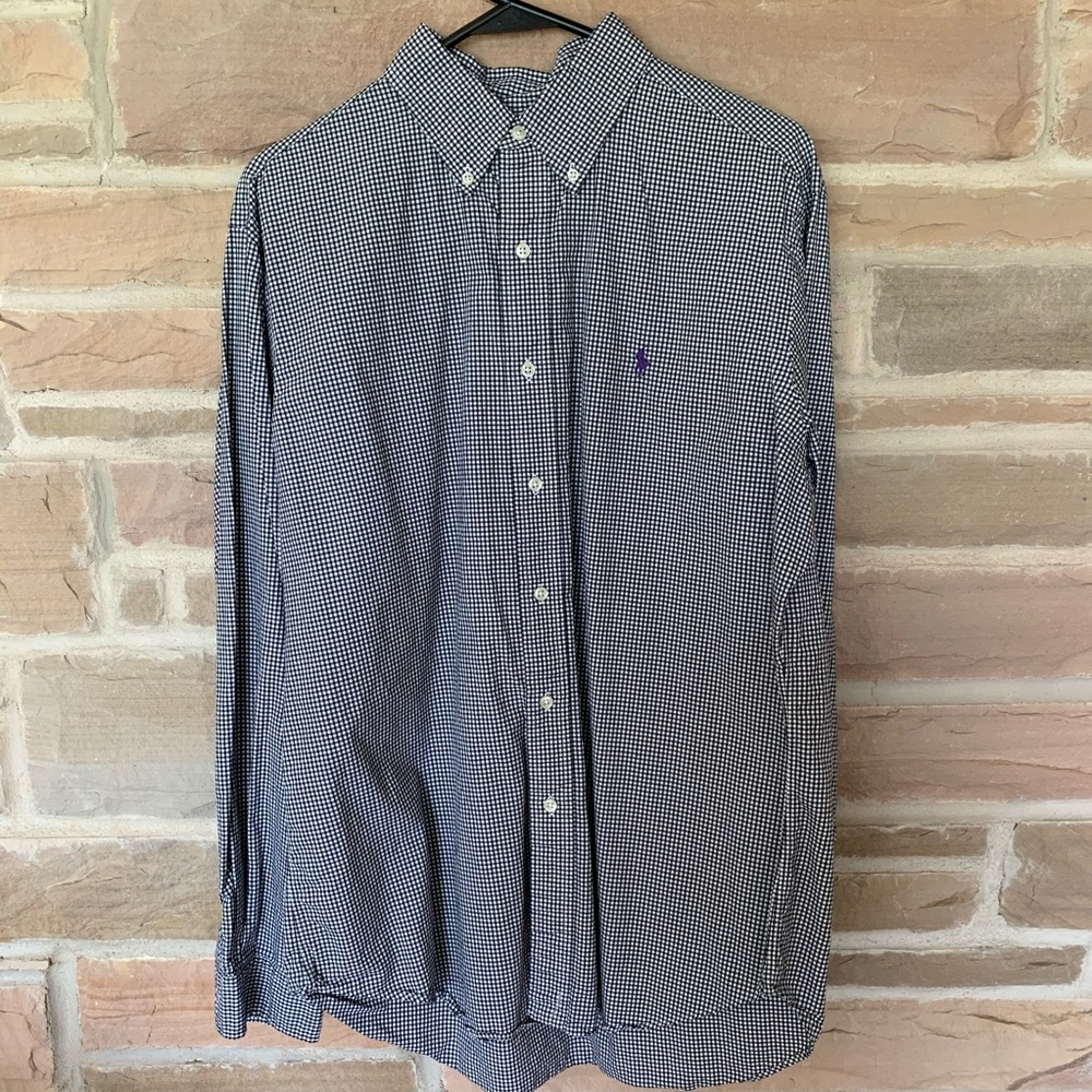 Polo Black and white Classic Fit Button Down